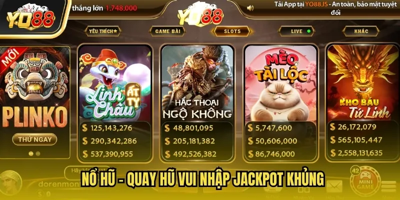 Game nổ hũ nổi tiếng tại YO88